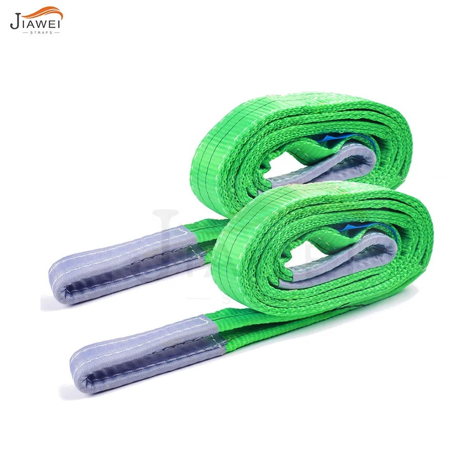 
heavy duty lifting sling 2t 2m 2000kg polyester webbing sling lifting belt 