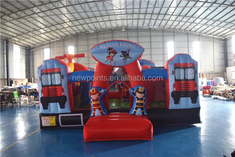 paw patrol inflatable fire truck
