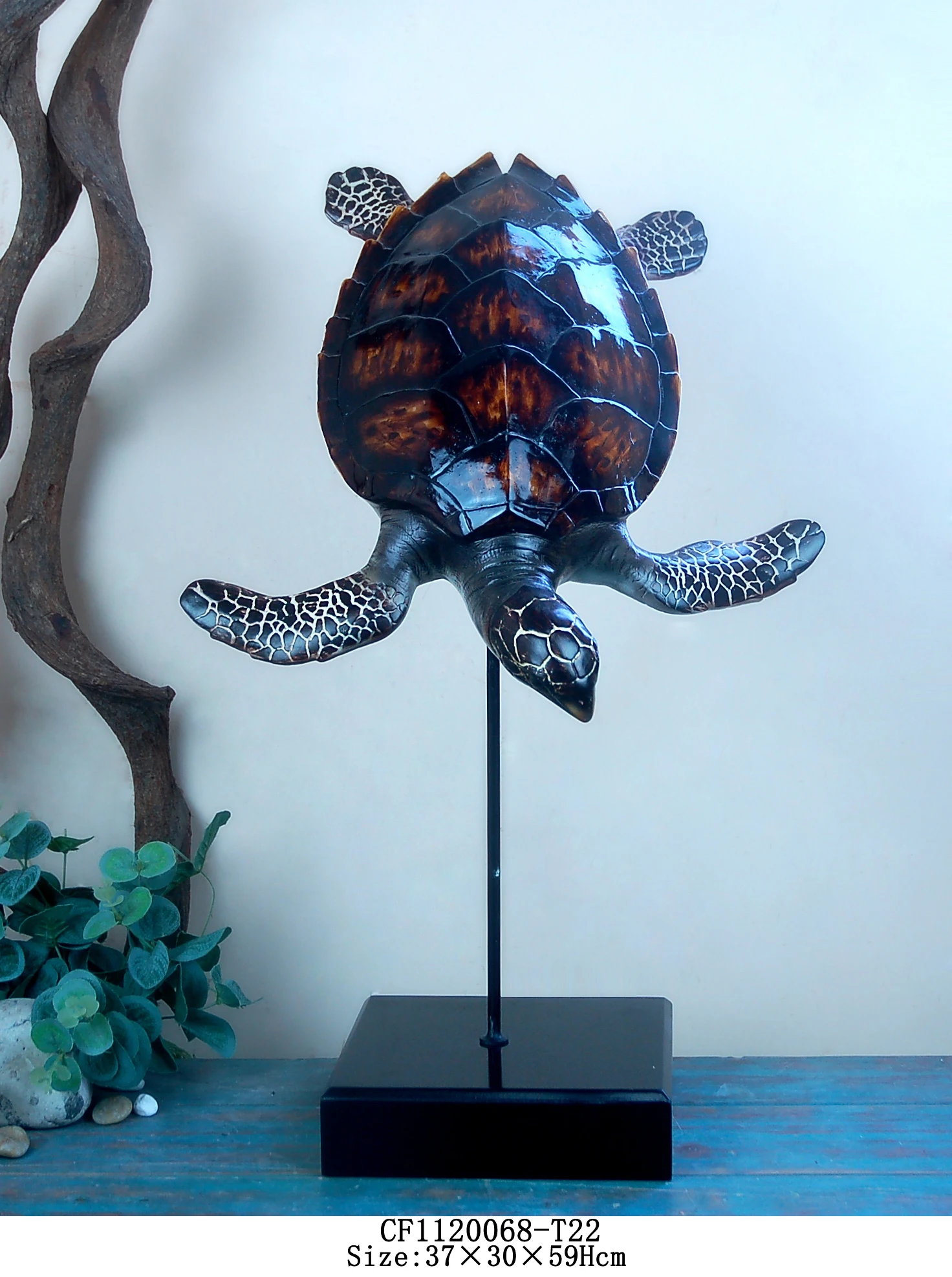 3D Ocean Series Turtle Statue Office Decorative Tabletop For Home Decor manufacture