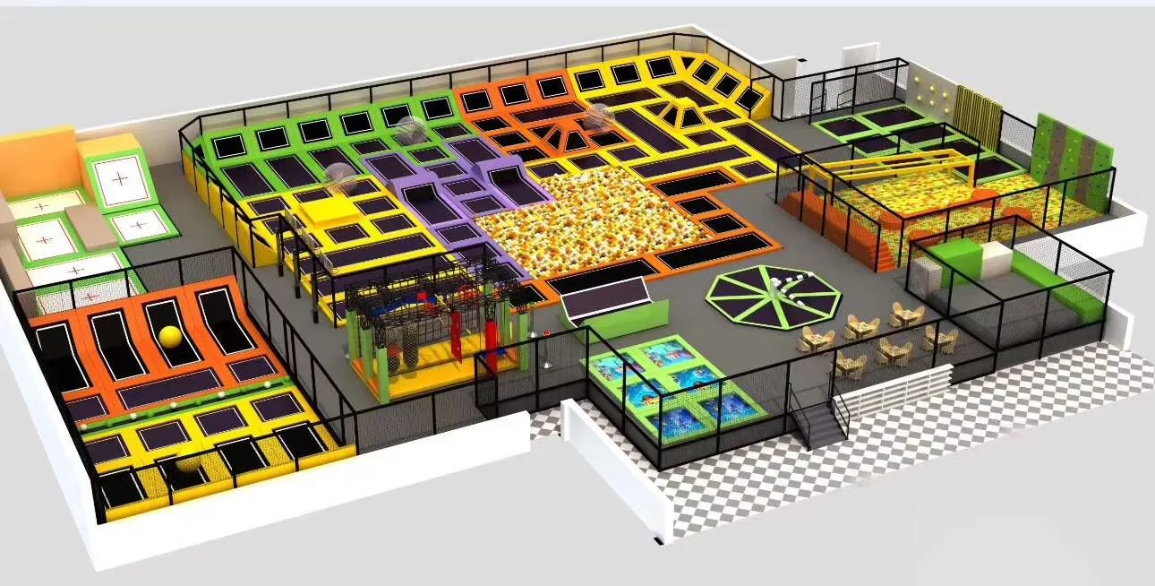 wholesale price kids indoor trampoline park commerci