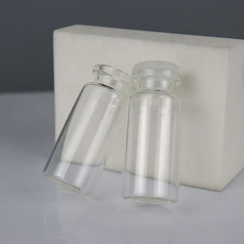 small 3ml 5ml 10ml glass serum vial empty bottle medical use vials bottles with rubber stopper supplier