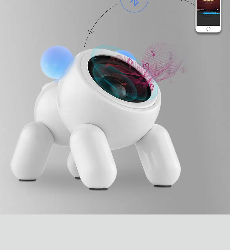 Cartoon puppy bluetooth mini stereo cute wireless home phone notebook outdoor portable creative small speaker