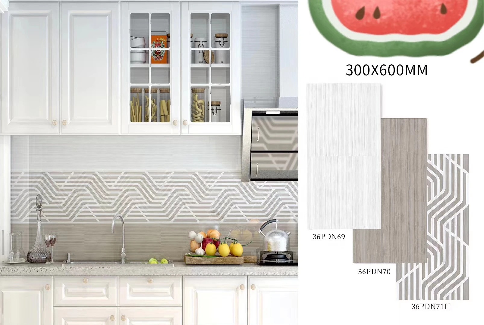 300x600mm Full Polished Glazed Marble Tiles Ceramic Wall Tiles For Interior Kitchen Bathroom Buy Penuh Dipoles Mengkilap Ubin Keramik