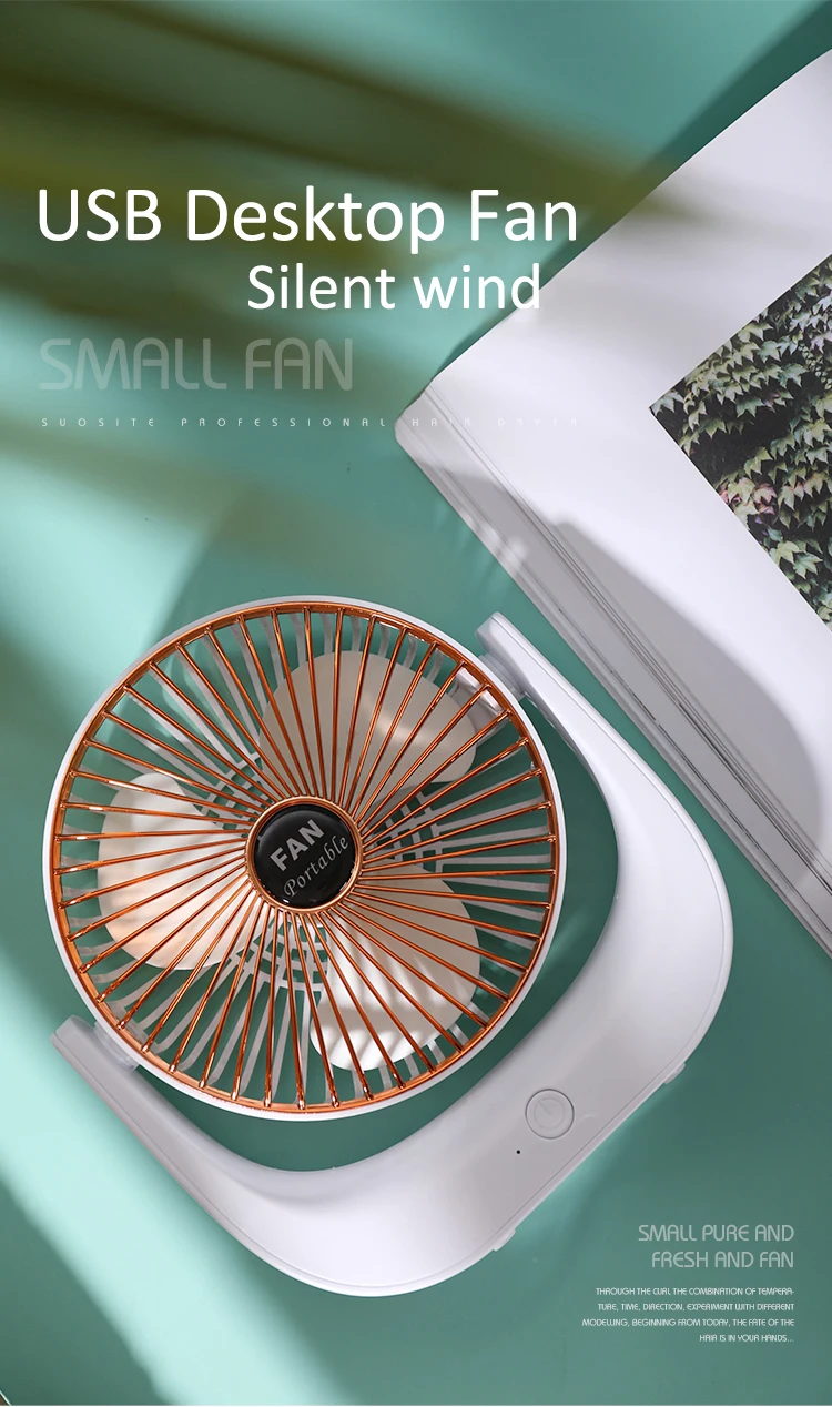 JXILY Hand Held USB Fan Desk Portable Mini Creativity Personal Fan Electric Fast Charging Silent Suitable for Home Sleeping Office Leisure Outdoor