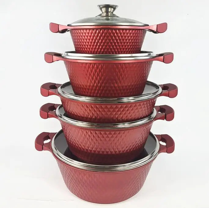 Huochu Kitchen Cookware Set Nonstick Cooking Pots 10pcs Cookware Buy Nonstick Cookware Set,Non