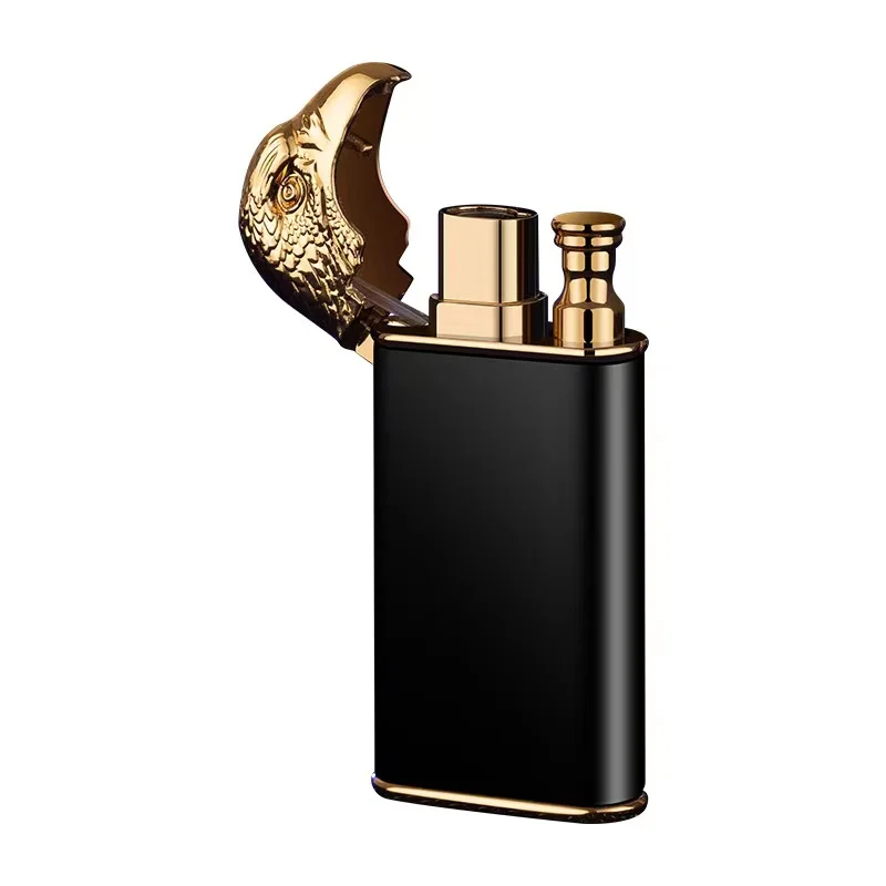 New Hot Sale Embossed Eagle Double Fire Custom Logo Lighter Torch
