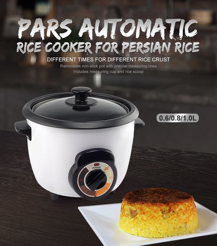 0.6L Mini Rice Cooker Automatic Persian Rice Cooker 4 Gears