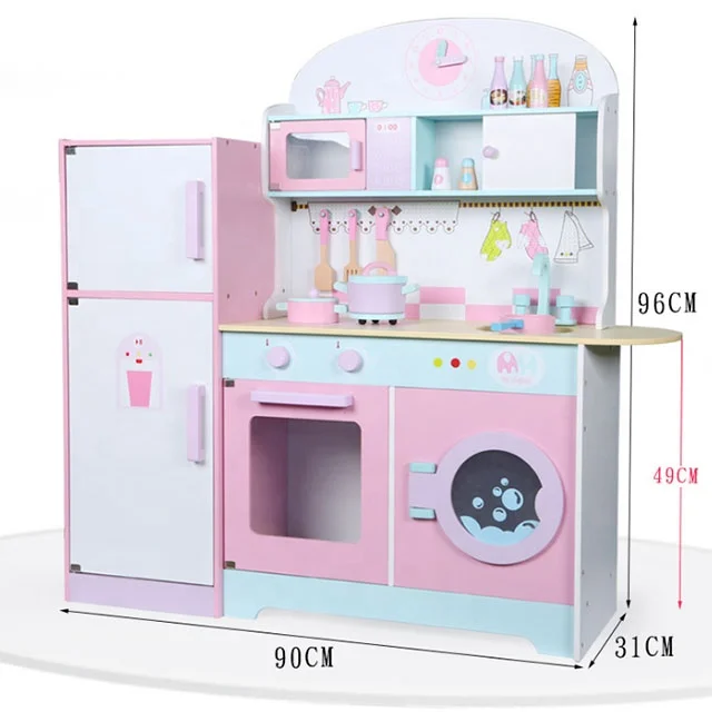 kids large wooden kitchen