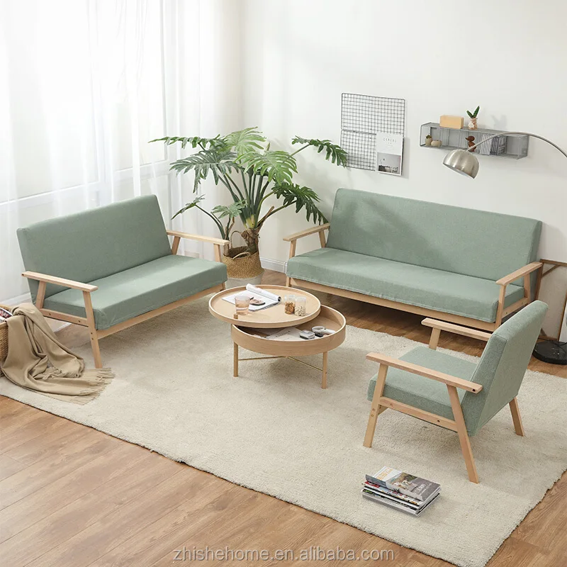 solid wood frame sofa