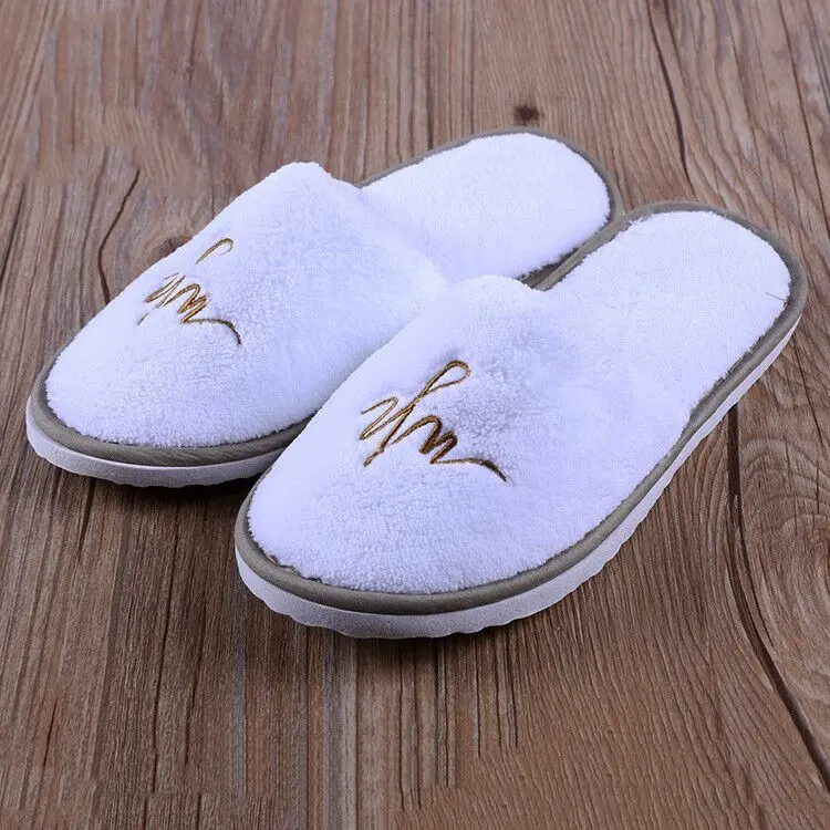 Personalized White Disposable Hotel Slippers,High Quality Hotel/spa ...