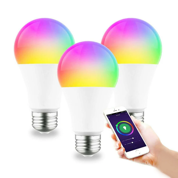 Wholesale price E26 E27 B22 color adjustable smart led bulb