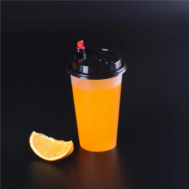 Custom Disposable Plastic Cup Lid for 90mm Diameter Bubble Tea Cup