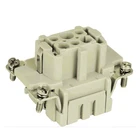Male And Female Electrical Multi Six Pin Rectangular Connector