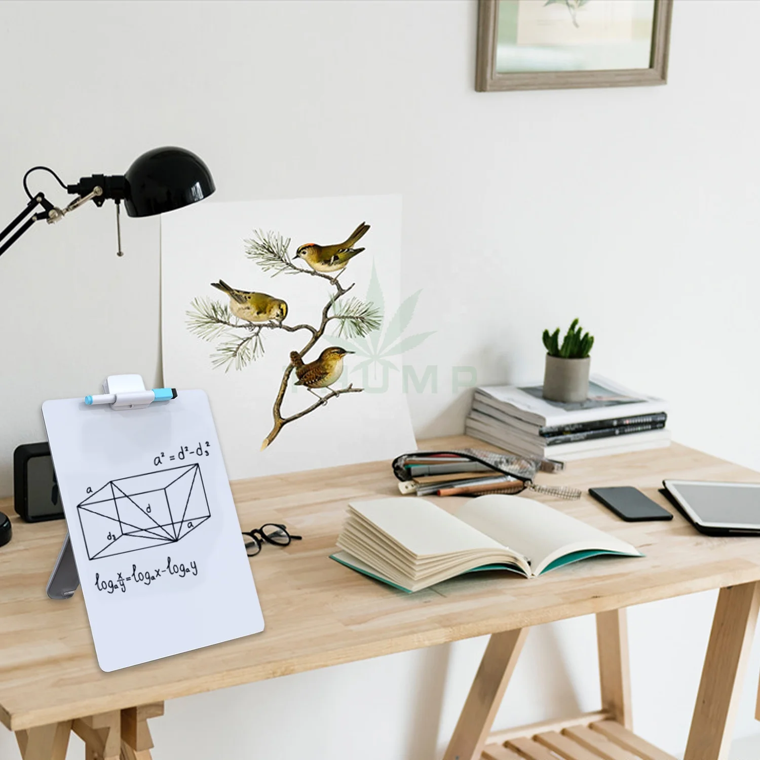 High Quality Desk Whiteboard Desk Glassboard Stand Up Dry Erase Board