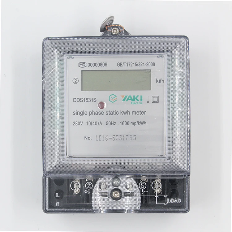 Yaki Singlephase Electronic 220v 50hz Electric Meter Price Static