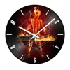 Fashion Laser Cut Craft Skeleton and Keyboard Player Vinyl Music Records Clock