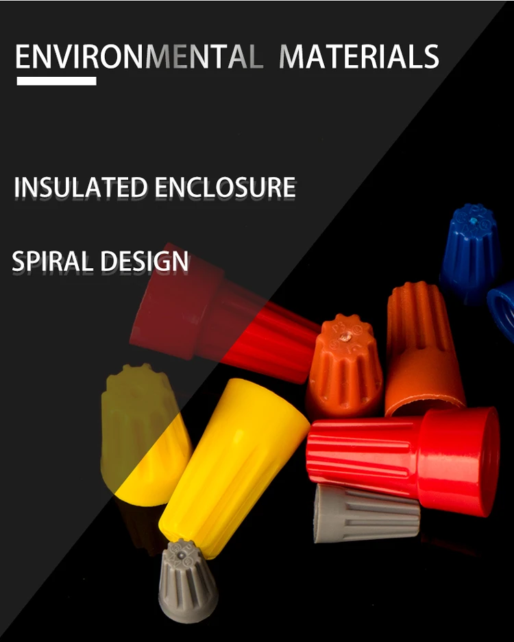 Wiring crimping hat screw rotating terminal spring type closed terminal Twist Nut Connector Terminals hat Rotating screw hat