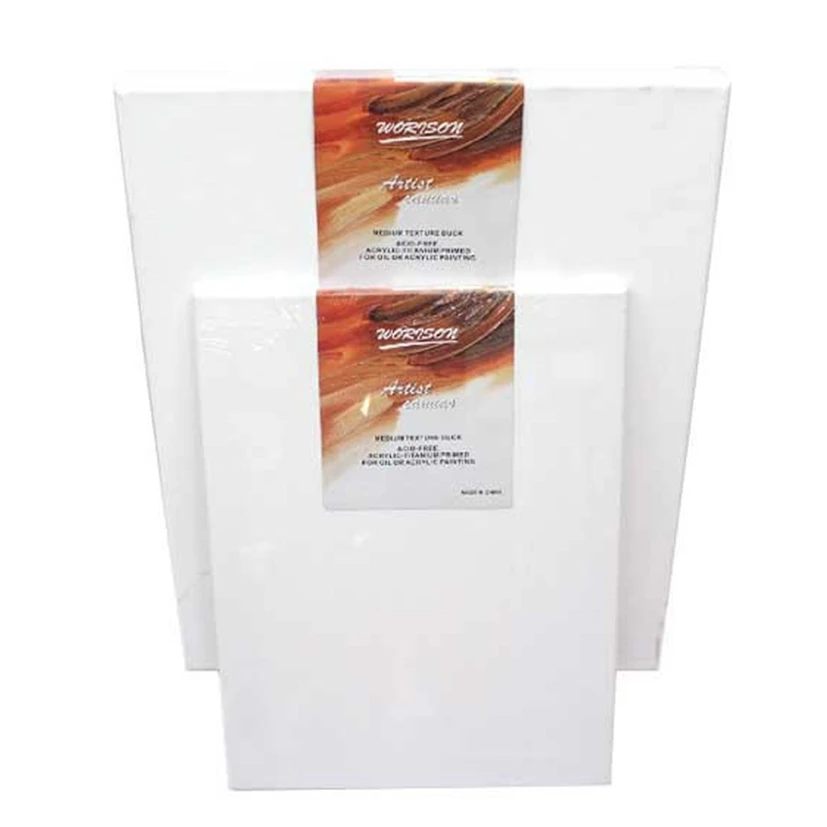 Oem 280g Cotton Blank Canvas Wooden Picture Frame Various Sizes Of Artist Painting Stretched