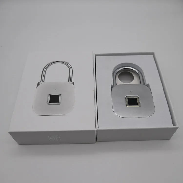 Smart Fingerprint padlock USB Rechargeable Waterproof Anti-Theft Security finger print Padlock
