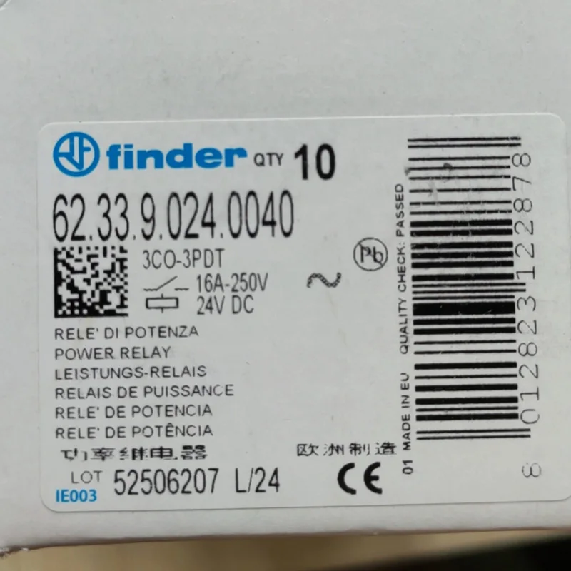 Finder relais version 90.03 Worldwide Shipping invoice Top 
