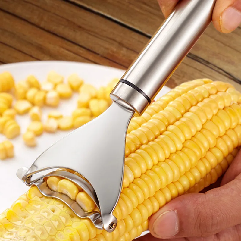 Manual Kitchen Tools Food Grade SUS 304 Stainless Steel Corn Peeler / Planer