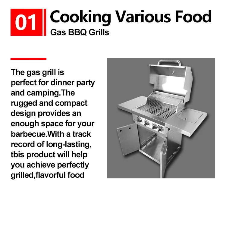 Garden outdoor camping grill Stainless Steel grill machines bbq griller