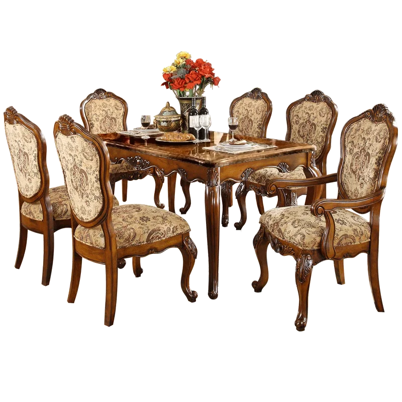 Federal Style Sectional Dining Table With Fabric Chairs For Room Sets Aa 233
