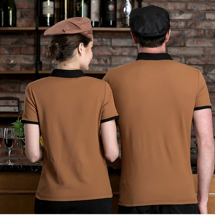 Wholesale Chef Uniform Women Men Chef Work Tshirt Kitchen Restaurant