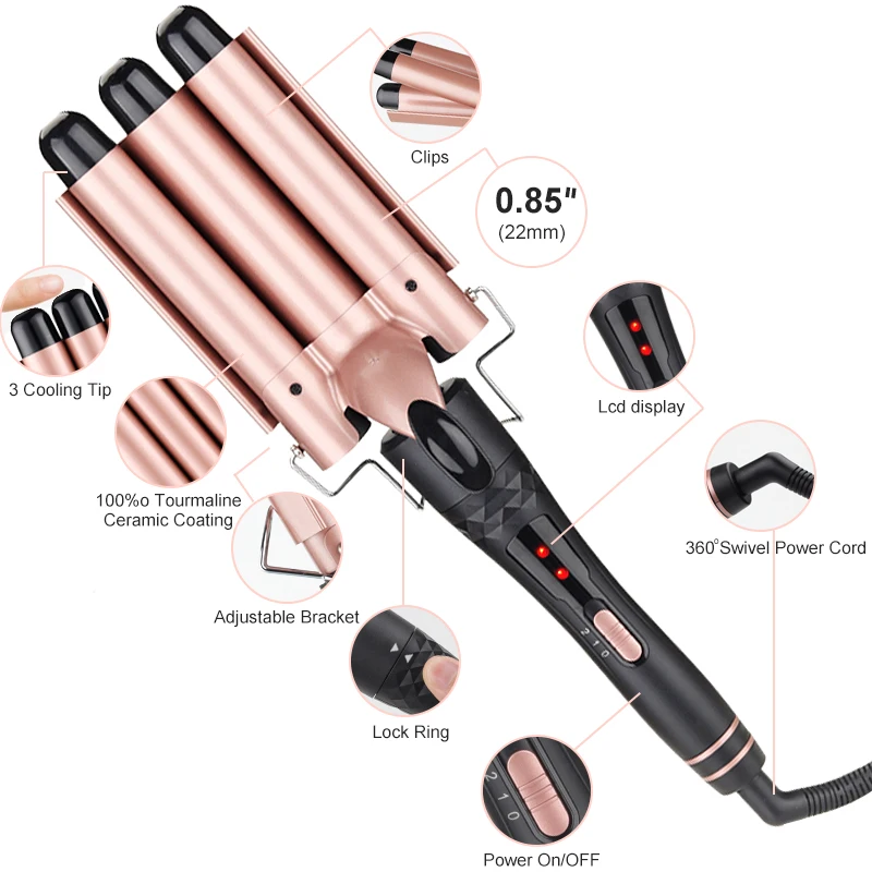 Meinuo New Design Most Popular Interchangeable Hair Curler Combination ...