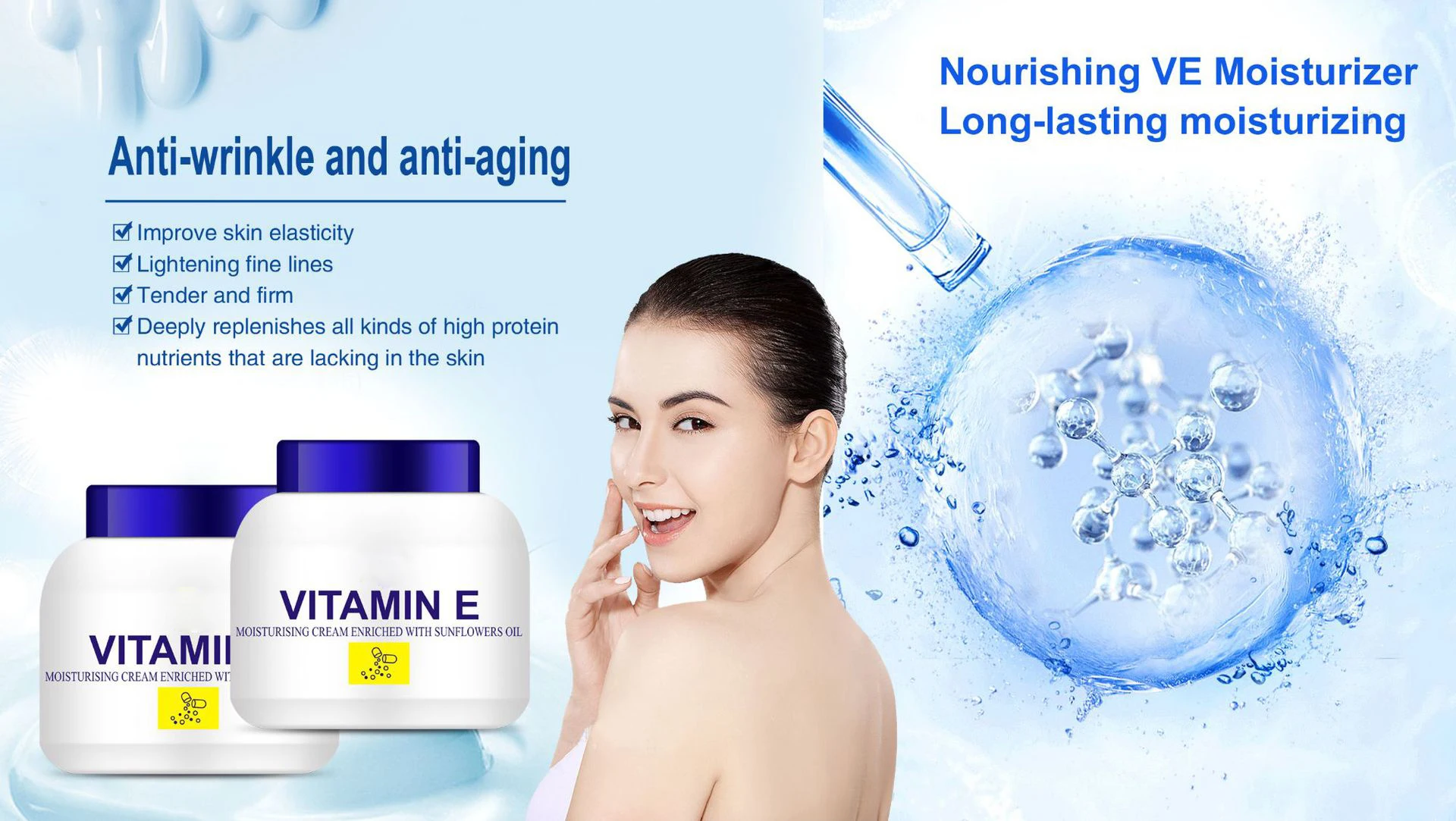 vitamin e moisturizing cream enriched with sunflower oil 200g