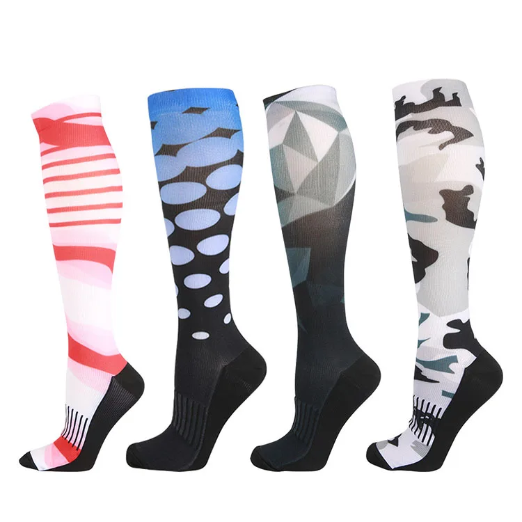 Compression 20-30mmHg Striped Socks Medical Grade Quickly Dry Graduated Stockings