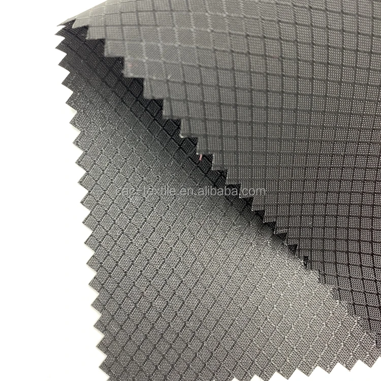 
100% nylon 200D diamond dobby oxford fabric with pu coating and water repellent 