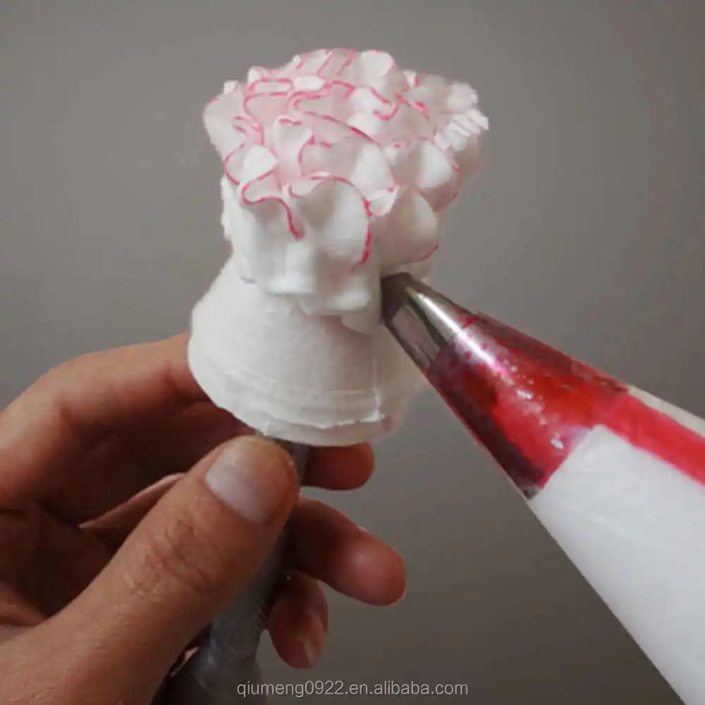 Roses Flower Holder Decoration Pastry Sticks Baking Cone Piping Cake Cream TLO