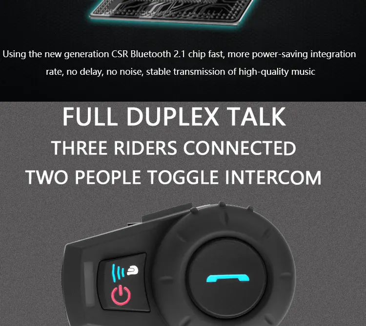 Motorcycle Fm Helmet Headset Hands Free Bluetooth