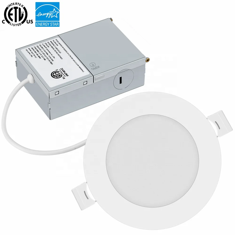 ETL Approved 120V 750lm 4'' 9W Round Led Pot Light with Driver Box