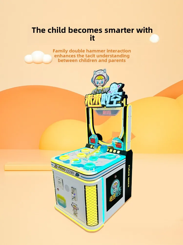 Coin-Operated Whack-a-Mole Arcade Game Machine for Shopping Mall Parent-Child Entertainment Fun for Kids and Adults