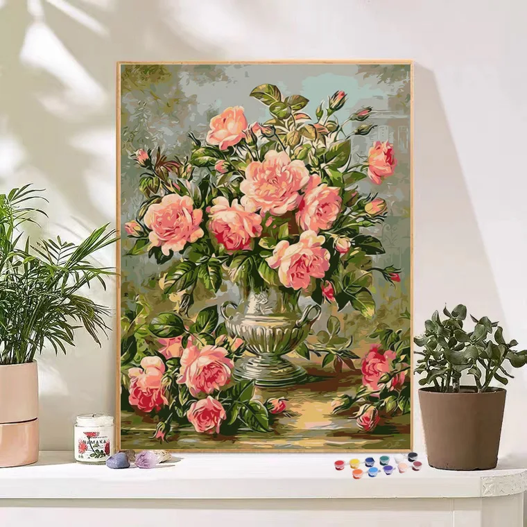 Custom Paint By Numbers Canvas Pictures Drawing Paintwork With Acrylic