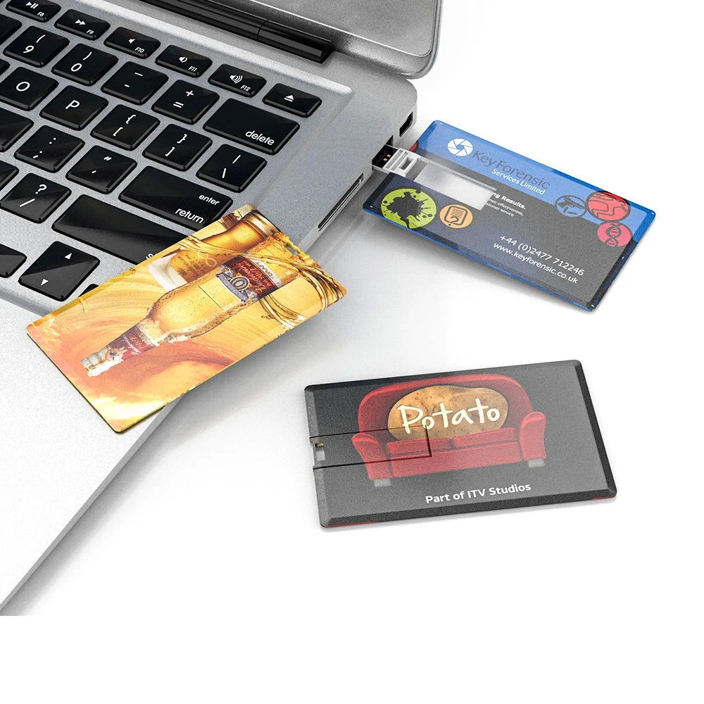 Customized Logo Pattern Business Credit Card Shaped 64gb Usb Storage Usb Hard Flash Driver Drive - ANKUX.COM