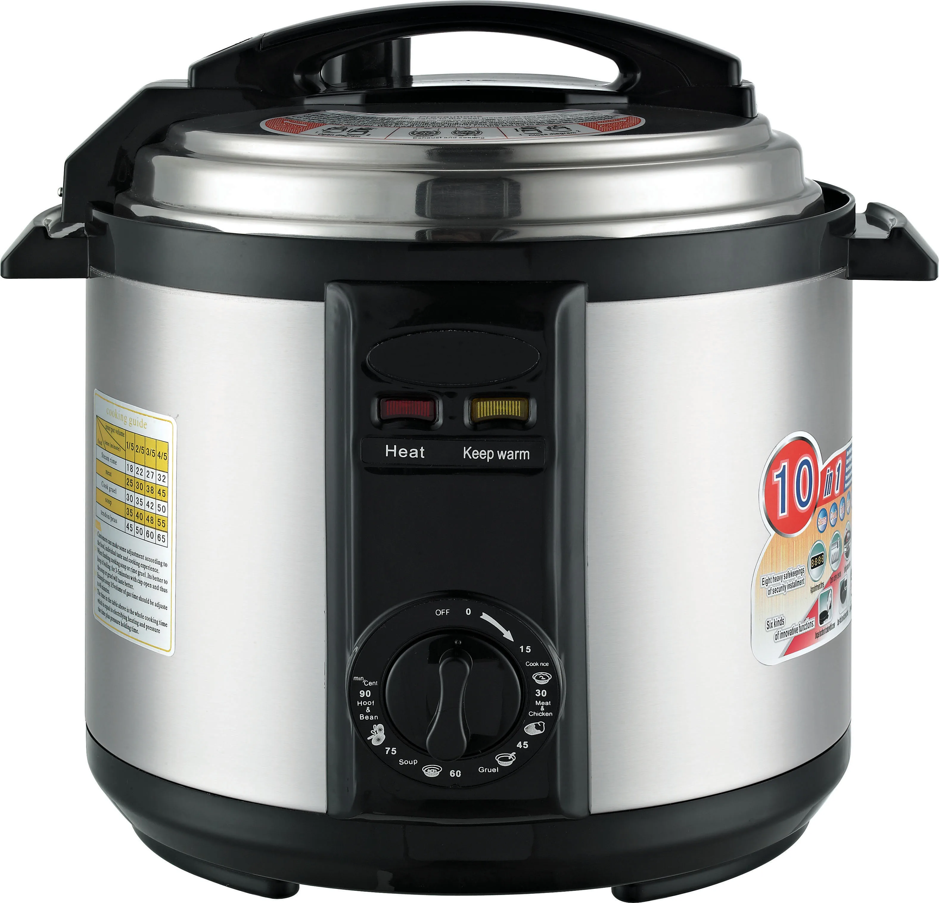 Model No.tp04 10l 1600w Multi Function Commercial Pressure Cooker