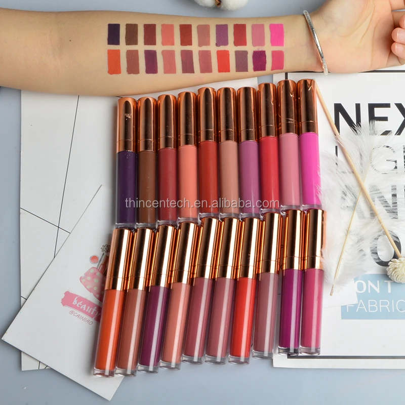 Nude Lasting Waterproof Vegan Makeup Liquid Lip Stick Private Label Matte Lipstick