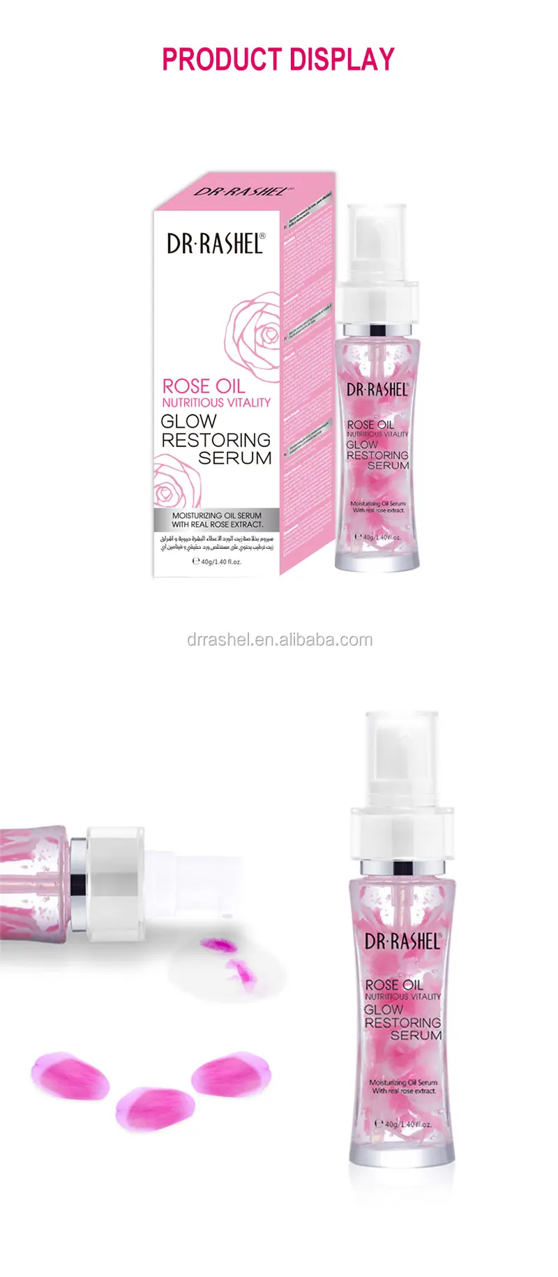 Dr Rashel Rose Oil Nutritious Vitality Glow Restoring Face Serum 40ml View Rose Oil Serum Dr Rashel Product Details From Yiwu Rashel Trading Co Ltd On Alibaba Com