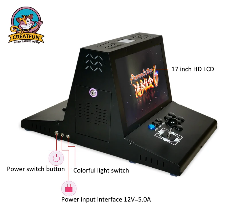 Mini Box Console Mini Arcade Game Box Console - 2 Players, 17 Inch Screen