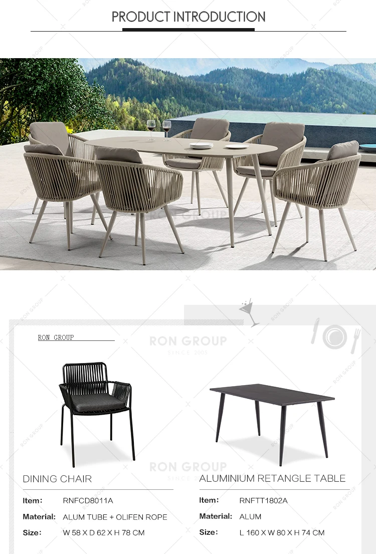 aluminum outdoor furniture tables for coffee restaurant