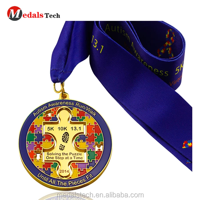 Cheap custom 3d tiger shaped made metal souvenir medals