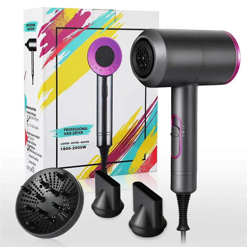 Professional 1600w Strong Wind Super Sonic Negative Ion Blow Hairdryer