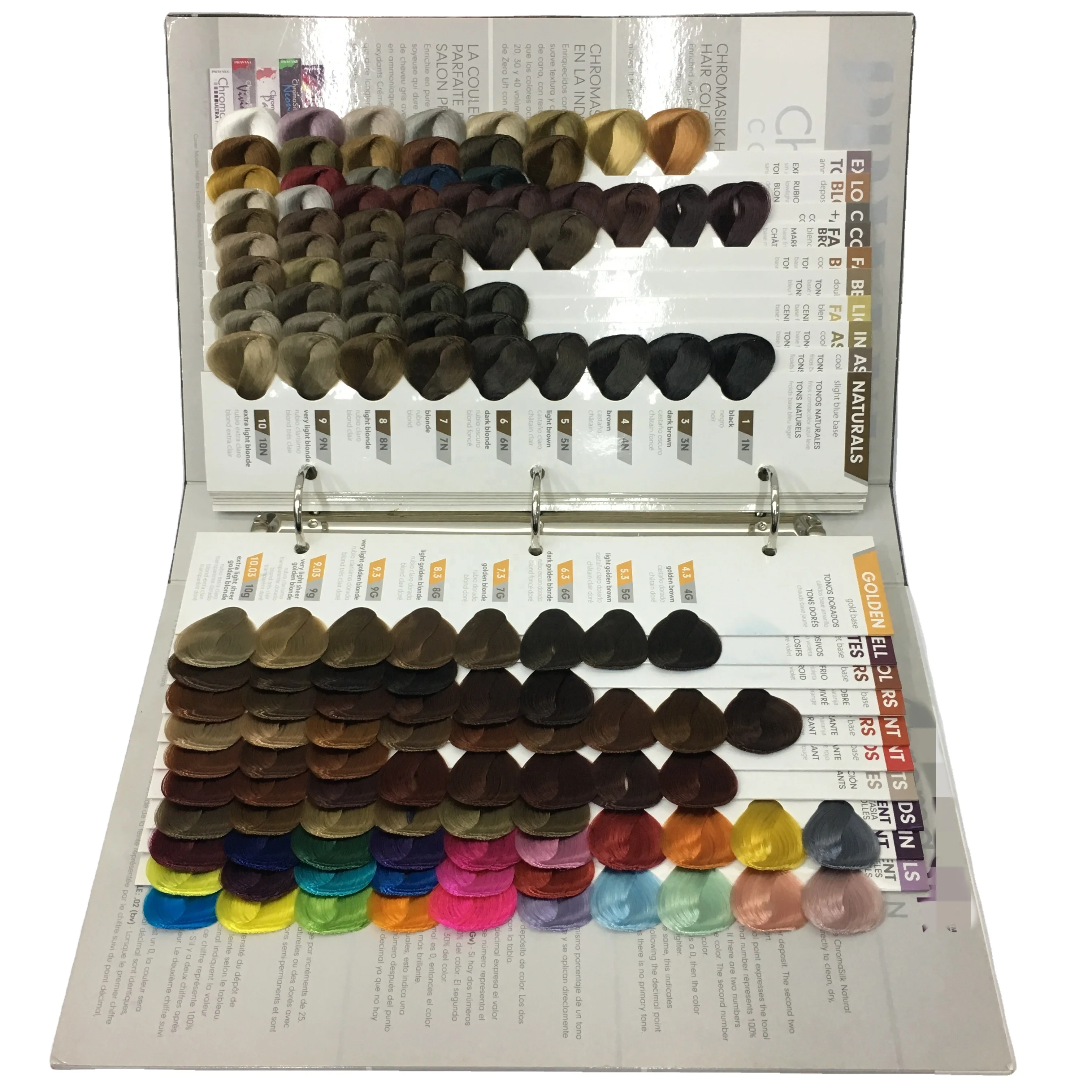 Luxury Hair Swatch Book/hair Color Chart For Hair Dye Colours Buy