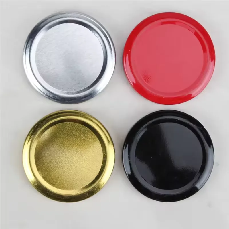 Supplier Black&gold&red&white metal Lids Square glass food jars square glass Jars for Storage Food Honey details