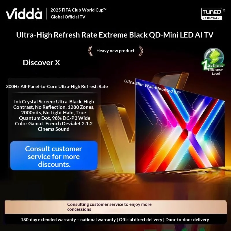Retailer shelf tag showing verified 2026 Black Friday price floor versus marked-down price for a 65-inch Mini-LED TV