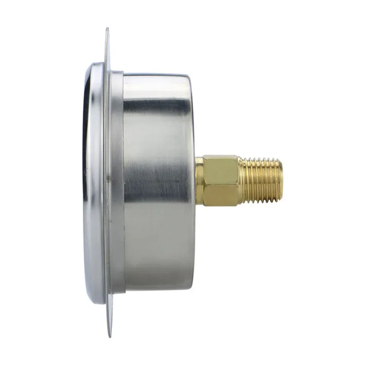 60mm threaded connection ZG1/4 2.5 shock-proof Metal Case Medical Oxygen Pressure Gauge
