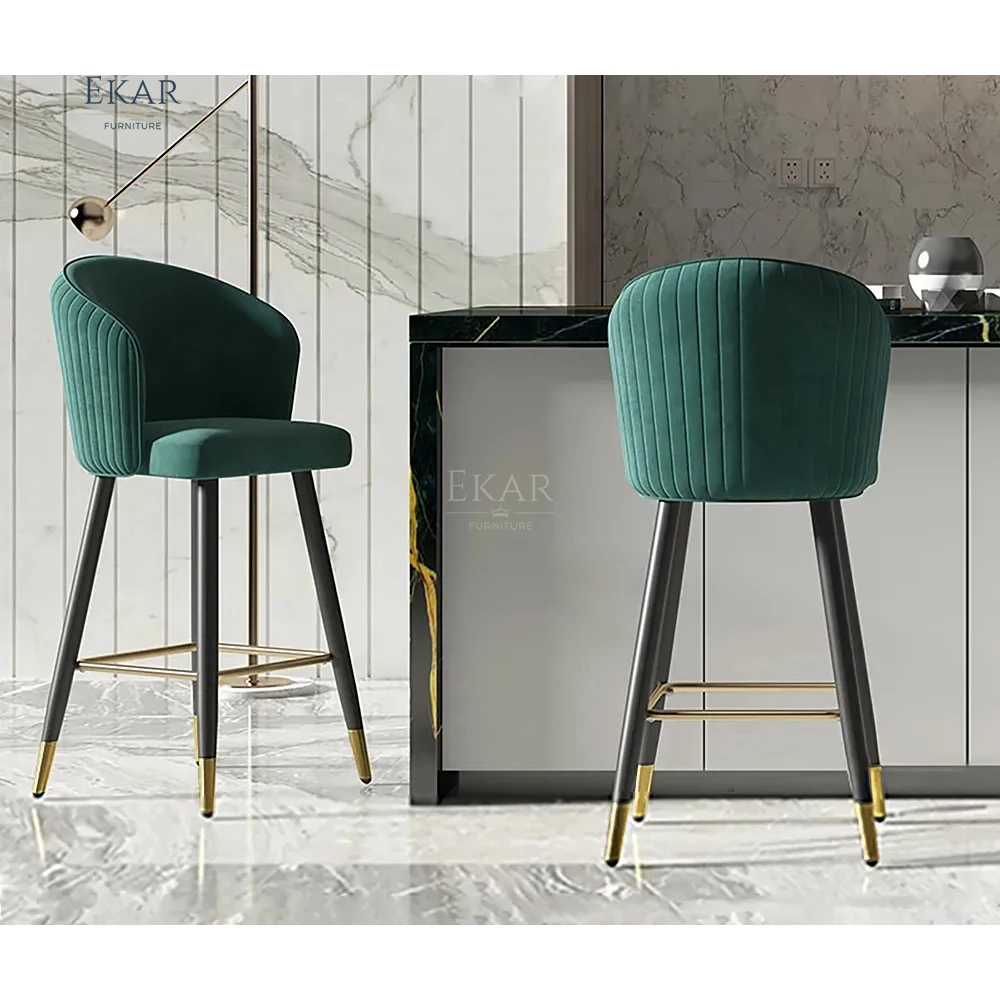 Modern dining room oak leg furniture bar stool-modern bar stool chair-bar cabinet factory